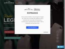 Tablet Screenshot of congresoqroo.gob.mx
